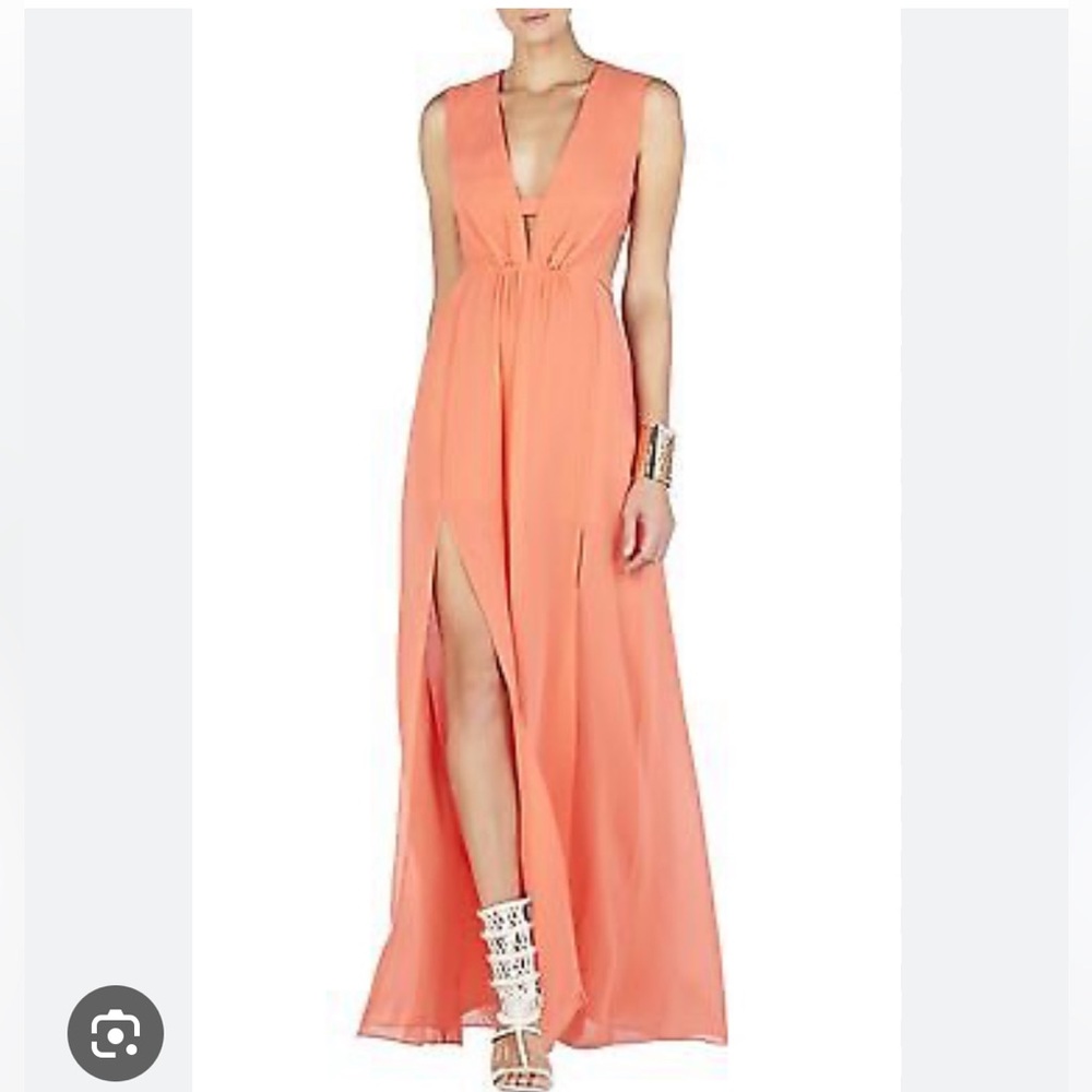 BCBGMaxAzria Alda V Neck Dress